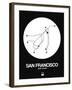 San Francisco White Subway Map-NaxArt-Framed Art Print