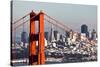 San Francisco with the Golden Gate Bridge-kropic-Stretched Canvas