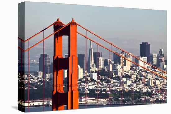 San Francisco with the Golden Gate Bridge-kropic-Stretched Canvas