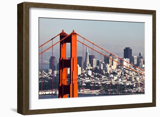 San Francisco with the Golden Gate Bridge-kropic-Framed Photographic Print