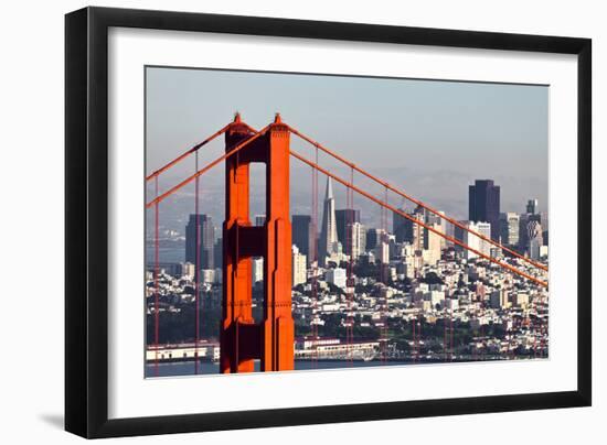 San Francisco with the Golden Gate Bridge-kropic-Framed Photographic Print