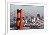 San Francisco with the Golden Gate Bridge-kropic-Framed Photographic Print