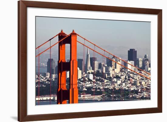 San Francisco with the Golden Gate Bridge-kropic-Framed Photographic Print