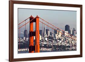 San Francisco with the Golden Gate Bridge-kropic-Framed Photographic Print