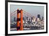 San Francisco with the Golden Gate Bridge-kropic-Framed Photographic Print