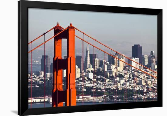 San Francisco with the Golden Gate Bridge-kropic-Framed Photographic Print