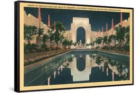 San Francisco World's Court of Reflections-null-Framed Stretched Canvas