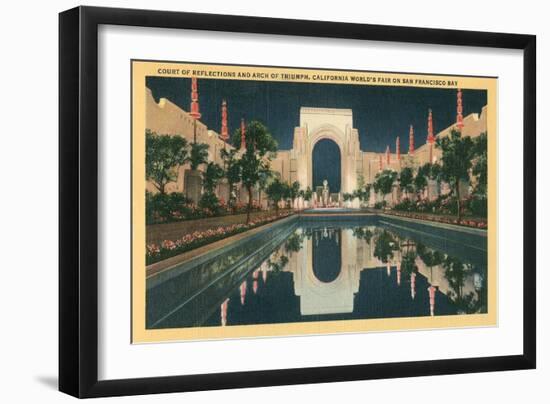 San Francisco World's Court of Reflections-null-Framed Art Print