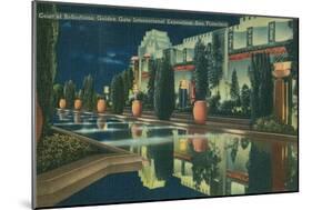 San Francisco World's Court of Reflections-null-Mounted Art Print