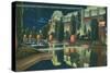 San Francisco World's Court of Reflections-null-Stretched Canvas