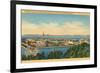 San Francisco World's Fair, Magic Isle-null-Framed Premium Giclee Print