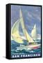 San Francisco Yacht Race-null-Framed Stretched Canvas