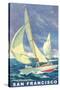 San Francisco Yacht Race-null-Stretched Canvas