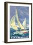 San Francisco Yacht Race-null-Framed Art Print