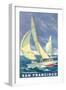 San Francisco Yacht Race-null-Framed Art Print