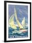 San Francisco Yacht Race-null-Framed Art Print