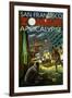 San Francisco Zombie Apocalypse-Lantern Press-Framed Art Print