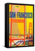 San Francisco-David Klein-Framed Stretched Canvas