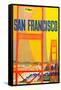 San Francisco-David Klein-Framed Stretched Canvas
