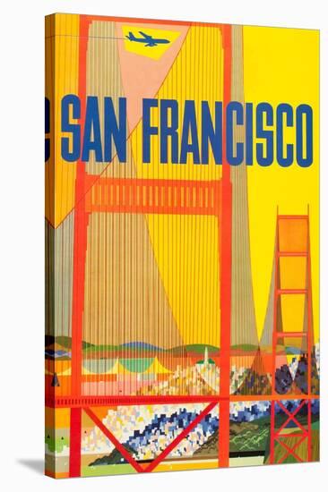 San Francisco-David Klein-Stretched Canvas