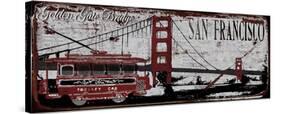 San Franciso Trolley-Karen J^ Williams-Stretched Canvas