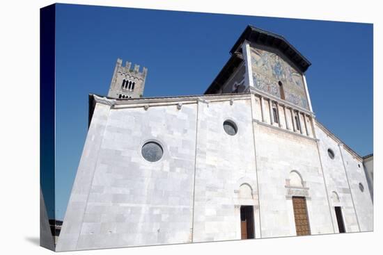 San Frediano Facade, Lucca, Tuscany, Italy, Europe-Oliviero Olivieri-Stretched Canvas