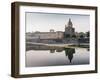 San Frediano in Cestello church with reflection on River Arno in Florence, Tuscany, Italy, Europe-Alexandre Rotenberg-Framed Photographic Print