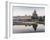 San Frediano in Cestello church with reflection on River Arno in Florence, Tuscany, Italy, Europe-Alexandre Rotenberg-Framed Photographic Print