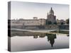 San Frediano in Cestello church with reflection on River Arno in Florence, Tuscany, Italy, Europe-Alexandre Rotenberg-Stretched Canvas