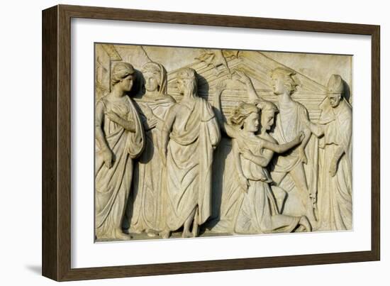 San Geminiano Freeing Emperor Jovian's Daughter from Demon-Agostino Di Duccio-Framed Giclee Print