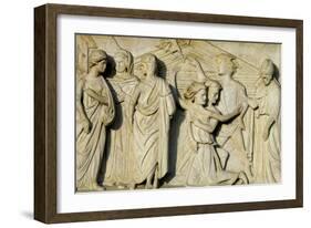 San Geminiano Freeing Emperor Jovian's Daughter from Demon-Agostino Di Duccio-Framed Giclee Print