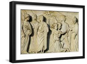 San Geminiano Freeing Emperor Jovian's Daughter from Demon-Agostino Di Duccio-Framed Giclee Print