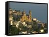 San Gennaro Church, Praiano, Amalfi Coast, UNESCO World Heritage Site, Campania, Italy, Europe-Marco Cristofori-Framed Stretched Canvas