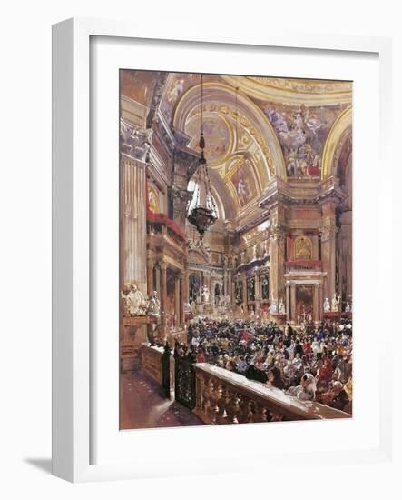 San Gennaro's Chapel in the Cathedral of Naples-Giacinto Gigante-Framed Giclee Print