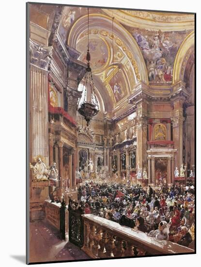 San Gennaro's Chapel in the Cathedral of Naples-Giacinto Gigante-Mounted Giclee Print