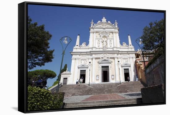 San Giacomo Church, Santa Margherita, Liguria, Italy, Europe-Oliviero Olivieri-Framed Stretched Canvas