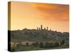 San Gimignano at Sunset, Siena Province, Tuscany, Italy, Europe-Sergio Pitamitz-Stretched Canvas