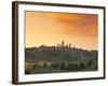 San Gimignano at Sunset, Siena Province, Tuscany, Italy, Europe-Sergio Pitamitz-Framed Photographic Print