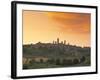 San Gimignano at Sunset, Siena Province, Tuscany, Italy, Europe-Sergio Pitamitz-Framed Photographic Print