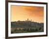 San Gimignano at Sunset, Siena Province, Tuscany, Italy, Europe-Sergio Pitamitz-Framed Photographic Print