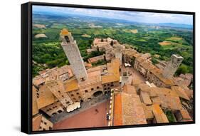 San Gimignano - Siena Tuscany Italy-Alberto SevenOnSeven-Framed Stretched Canvas