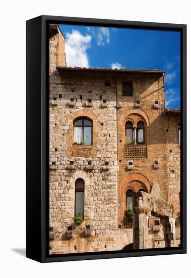 San Gimignano - Siena Tuscany Italy-Alberto SevenOnSeven-Framed Stretched Canvas