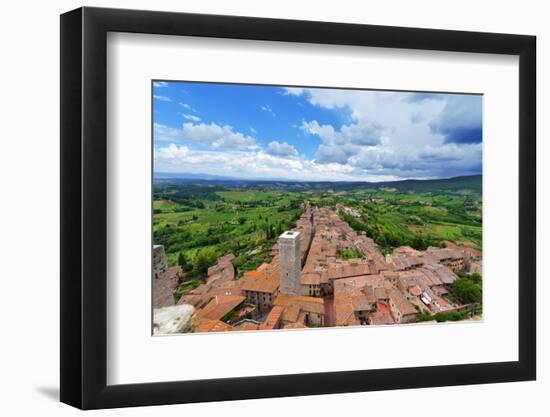 San Gimignano - Siena Tuscany Italy-Alberto SevenOnSeven-Framed Photographic Print