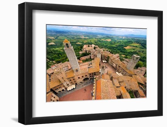 San Gimignano - Siena Tuscany Italy-Alberto SevenOnSeven-Framed Photographic Print