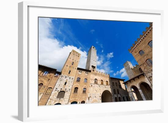 San Gimignano - Siena Tuscany Italy-Alberto SevenOnSeven-Framed Photographic Print