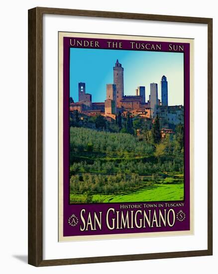 San Gimignano Tuscany 10-Anna Siena-Framed Giclee Print