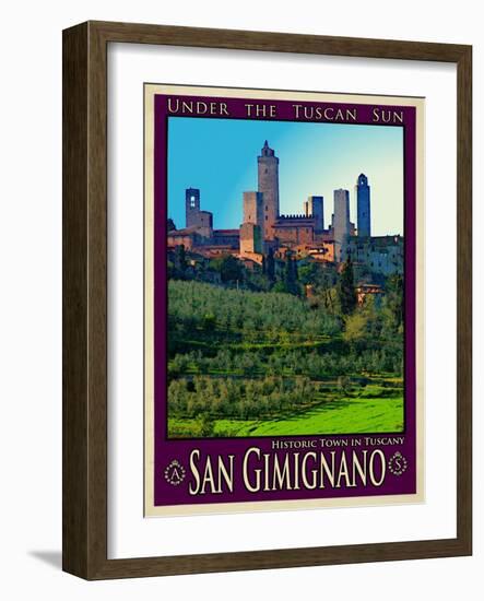 San Gimignano Tuscany 10-Anna Siena-Framed Giclee Print