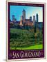 San Gimignano Tuscany 10-Anna Siena-Mounted Giclee Print