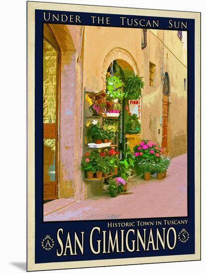 San Gimignano Tuscany 11-Anna Siena-Mounted Giclee Print