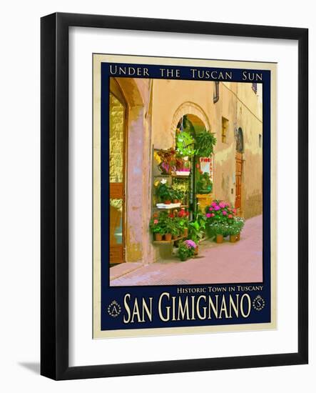 San Gimignano Tuscany 11-Anna Siena-Framed Giclee Print